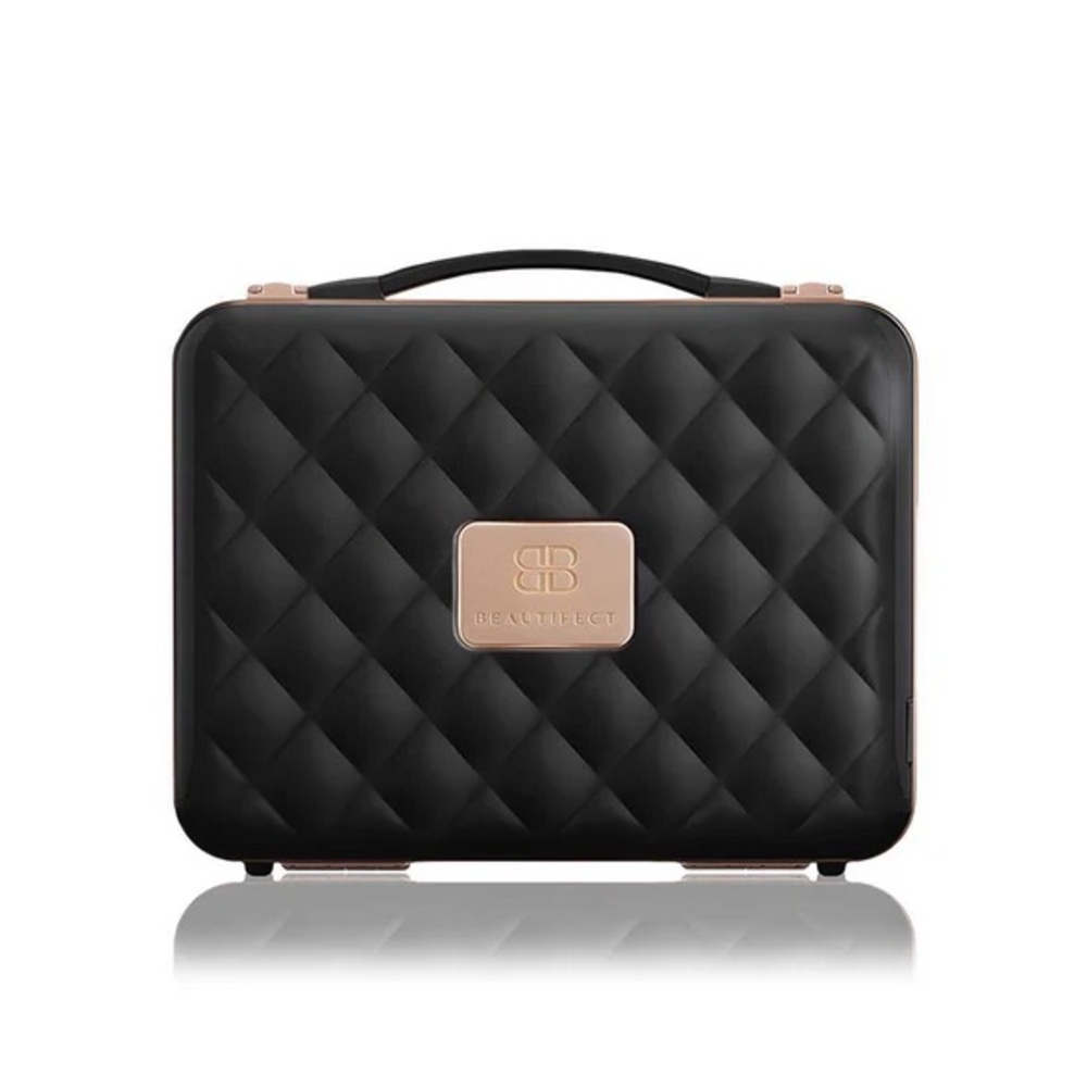 Beautifect Box Matte Black Organizer with Mirror
